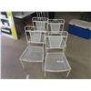 Image 6 : 4 Metal Patio Chairs