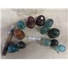 Image 2 : 12 Hydro Glass Insulators + 5 Glass Flutes for Kerosene Lamps