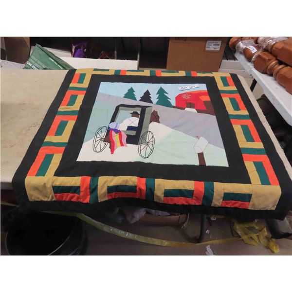 Hand Made Wall Hanging 37" x 39" & Rug Display 48" x 65"