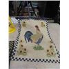 Image 2 : Rooster Wall Hanging + 2 Place Mats, Little Wizard Oil Lantern - NO Glass& China