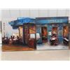 Image 1 : 2 Café Scene Paintings 31.5" x 32"