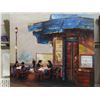 Image 2 : 2 Café Scene Paintings 31.5" x 32"