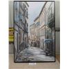 Image 4 : (2) 25" x 37.5" European Street Paintings