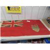 Image 1 : Very Old Canadian Ensign Flag 26" x 52"
