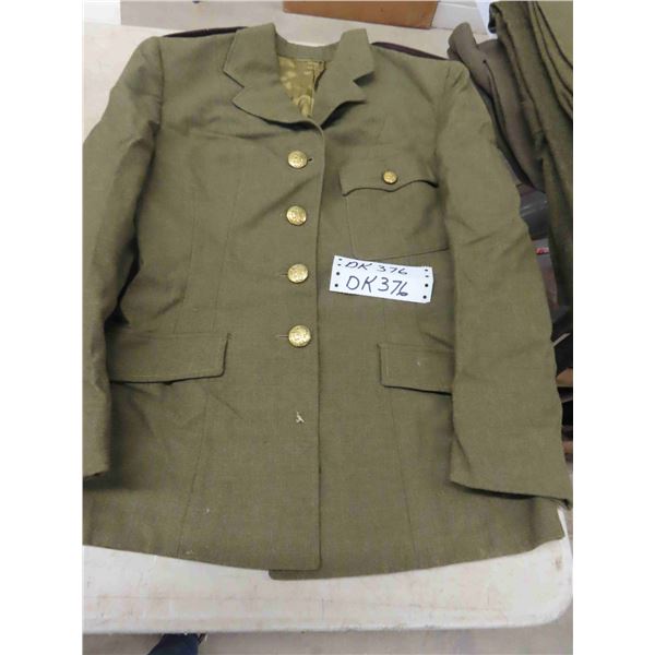 Canadian Woman's Army Corp (CWAC) Uniform, 3 pcs ; Tunic, Shirt, Pants