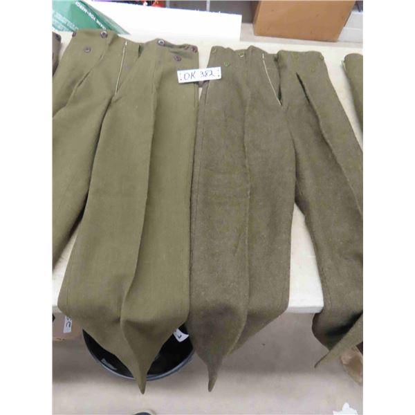 Canadian Army Wool Pants - 4 Pair