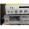 Image 6 : Technics Amp Model 50-8011, Hitachi Stereo Cassette Model D-E2 & Set of Speakers