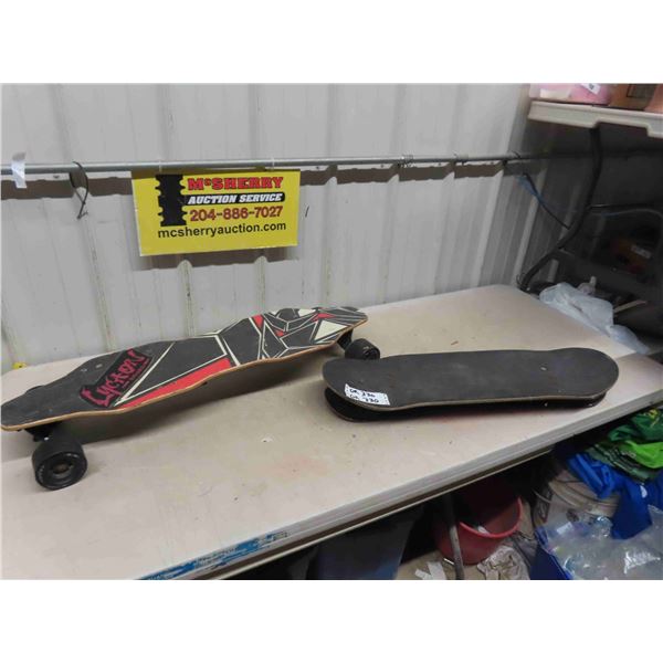 Lucaon Skateboard 9" x 37" - Originally Battery Operated & Lamar Deck 8.5" x 31"