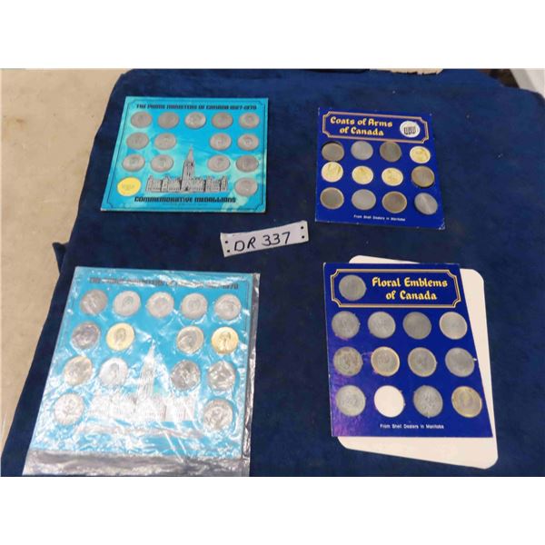 Commemorative Medallions of Canada; Floral, 2 Prime Ministers 1867 - 1970,