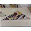 Image 5 : 4 Triangle Pieces Stained Glass 19" x 23" x 30"