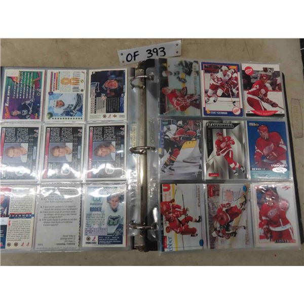 Binder Full of Hockey + Baseball Cards ; Pro Set, Score, plus others