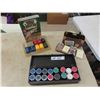 Image 1 : Poker Chips New in Case, Texas Hold'em Poker Set, Antiques Road Show Game