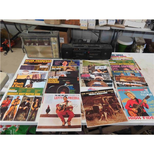 Curtis Double Cassette Radio Player, Solid State AM/FM, Aircraft, Police Band