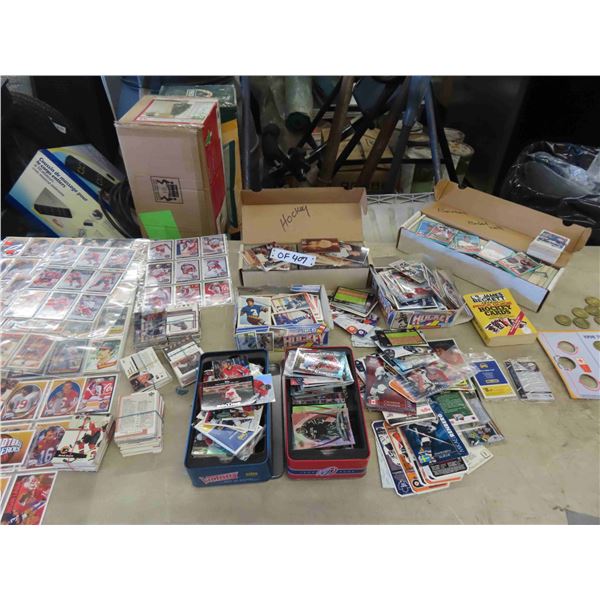 Large Variety of Sports Cards; Hockey, Baseball, Basketball & Olympic Hockey 