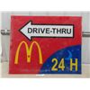 Image 6 : Export A Cardboard Sign 19" x 26" & Drive Thru McDonalds Plastic Sign 30" x 37.5"