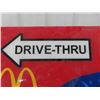 Image 9 : Export A Cardboard Sign 19" x 26" & Drive Thru McDonalds Plastic Sign 30" x 37.5"