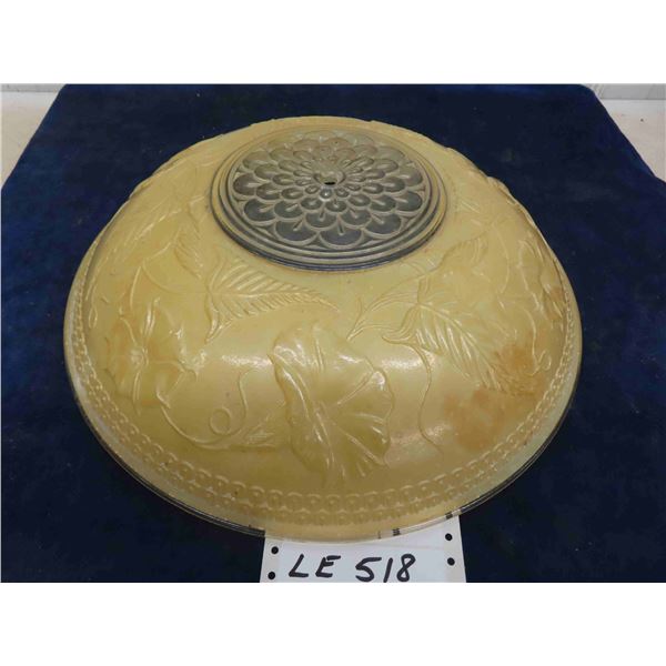 Vintage Light Shade Glass 15" Wide