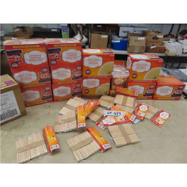 12 Boxes of Craft Sticks