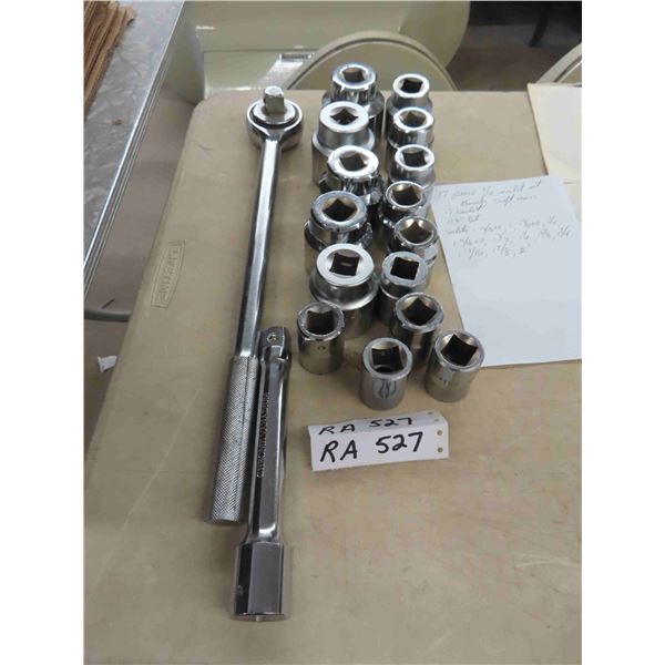 17pcs 3/4" Socket Set