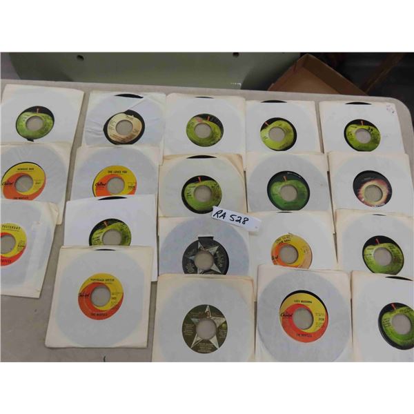  19 Beatles 45 RPM Records