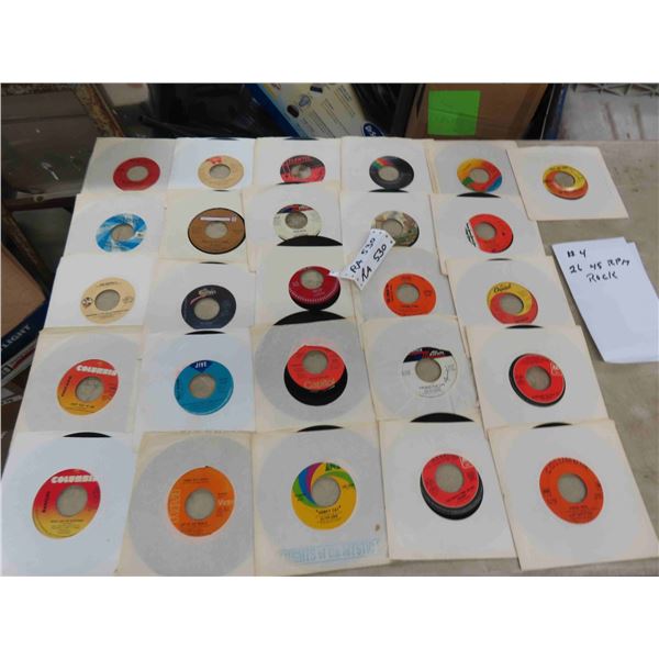 26 Rock 45 RPM Records ; The Police, Elton John, Jim Croce, plus more