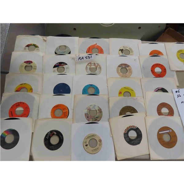 Mainly Rock -(26) 45 RPM Records ; The Rolling Stones, Steely Dan, Cat Stevens, 