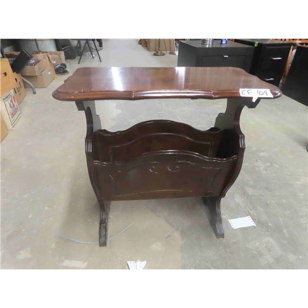 Walnut Magazine Rack