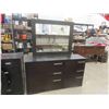 Image 1 : Modern Dresser 17.5" x 34" x61" plus Mirror 37" x 46" &  Night Table 16" x 18.5" x 21"