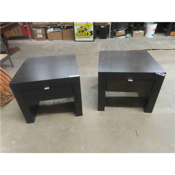 2 Night Table / End Tables - Modern 20" x 24" x 24"