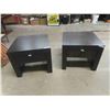 Image 1 : 2 Night Table / End Tables - Modern 20" x 24" x 24"