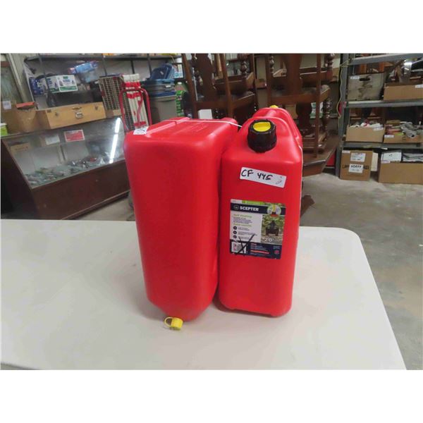 2 New Gas Cans - 20L Each