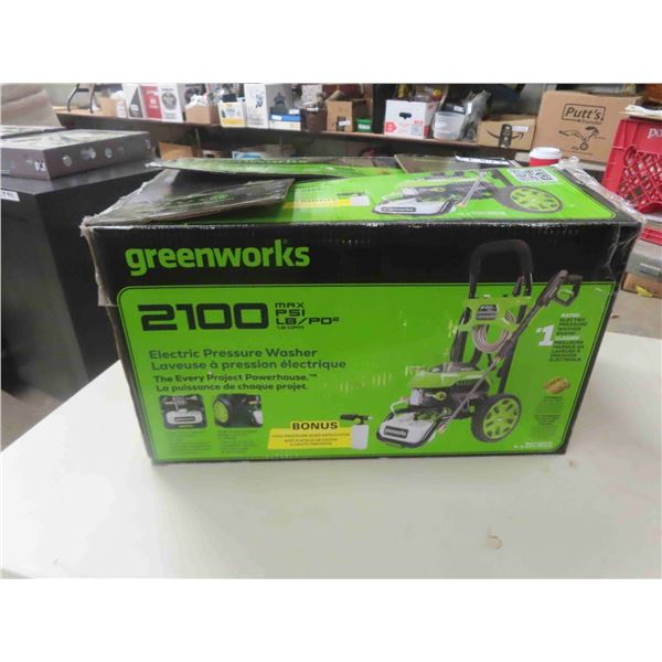 Green Works 2100 New Electric Pressure Washer