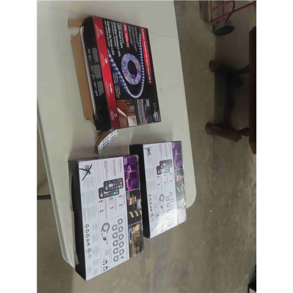 (3) 15' x 2 LED Rope Lights - 6 in Total