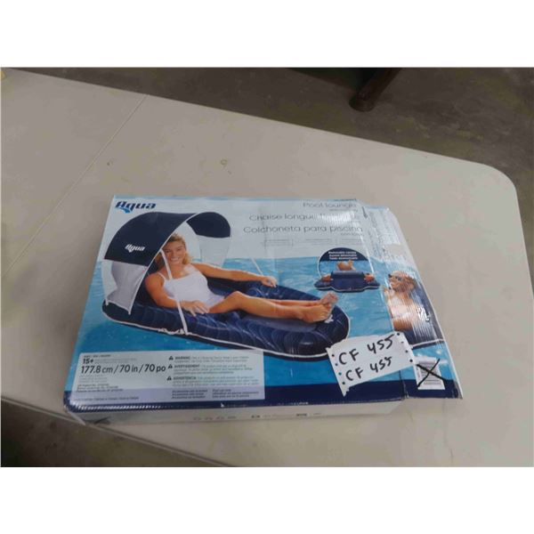 Aqua New Pool Lounging Floaty with Canopy