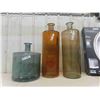 Image 1 : 3 Large Glass Vases ; (2) 30" Tall, (1) 16" Tall 