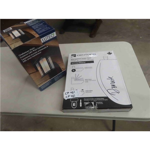 New Craftsman Style LED Wall Lantern & New Centoco Toilet Seat