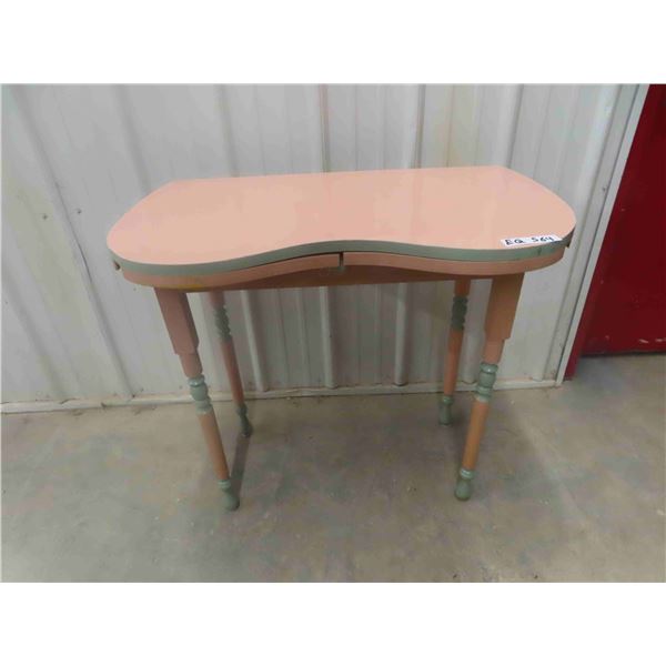Painted Table/ Stand with Drawer 17" x 30" x 32"