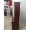 Image 7 : Mahogany China Cabinet - 2 pc 21" x 40" x 78"