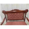 Image 4 : Settee with Button Back + Carved Lion Head 46" Wide
