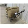 Image 4 : Very Old Baby Carriage with Wicker + Wood Spoked Rims - Good Condition 