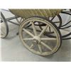 Image 5 : Very Old Baby Carriage with Wicker + Wood Spoked Rims - Good Condition 