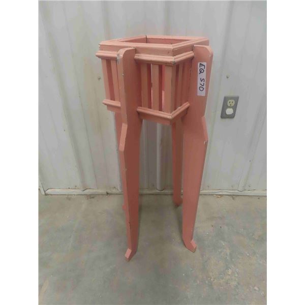 Painted Fern Stand 13" x 13" x 32"