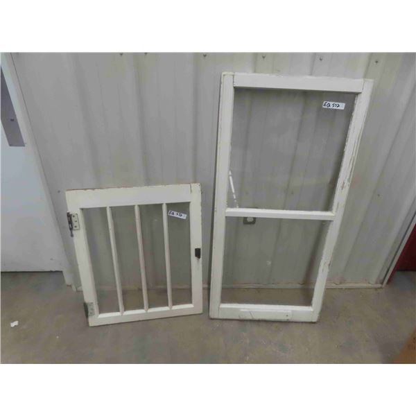 2 Window Panes ; 24" x 48" & 24" x 29"