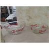 Image 3 : 3 Mixing Bowls with Cherry Design & Metal Canister