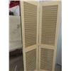 Image 3 : 2 Wooden Shutter Style Room Divider - 2 Colors - Each 36" x 78"