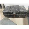 Image 4 : 3 Galvanized Tin Boxes;  Implement Tool Box, Galv. Box 7" x 14" x 22" , Galv. Box 