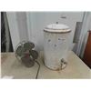 Image 1 : Enamel Water Cooler 12" x 20" & Torcan 11" Fan