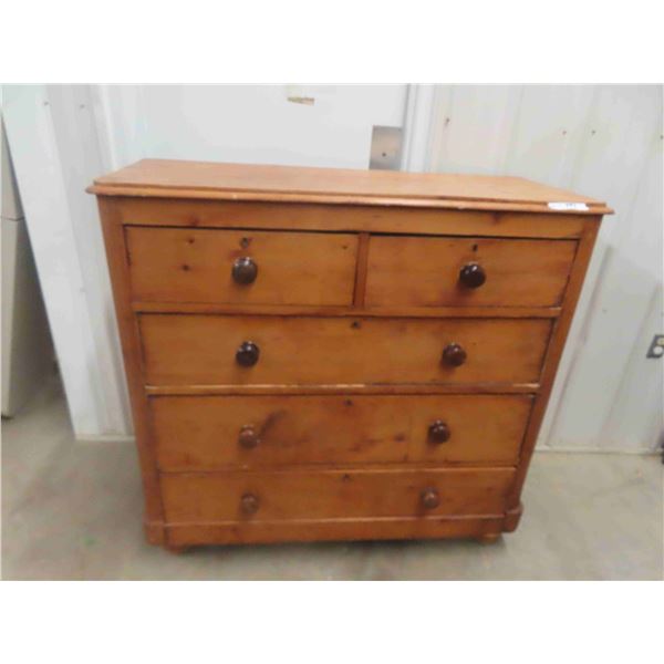 Primitive Look 5 Drawer Dresser 19" x 45" x 46"
