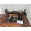 Image 2 : Treadle Sewing Machine, Oak Cabinet 18" x 26" x 31"