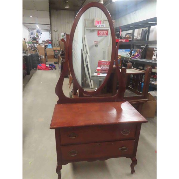 Dresser with Swing Mirror - Oops Mirror Broke in Transport 19" x 36" x 72"